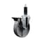Service Caster 5'' Semi Steel Swivel 1-1/8'' Expanding Stem Caster with Brake SCC-EX20S515-SSR-PLB-118 - alternate 1
